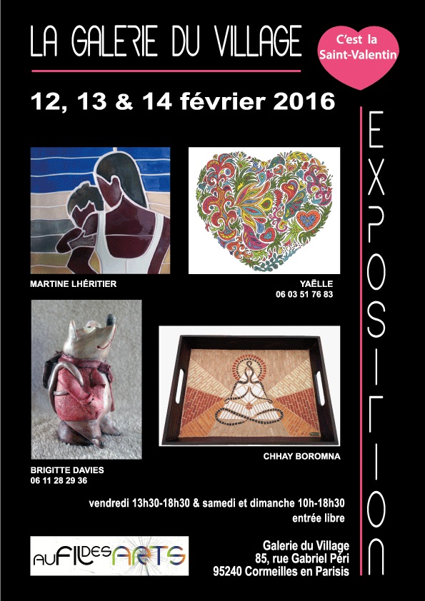 Exposition d'artisanat d'art à Cormeilles en Parisis 95240 les 12 13 et 14 février 2016