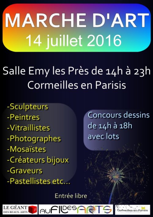 Marché d'art du 14 juillet à Cormeilles en Parisis