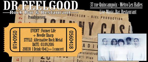 Former Life + Needle Sharp | Concert rock metal au Dr Feelgood, les Halles