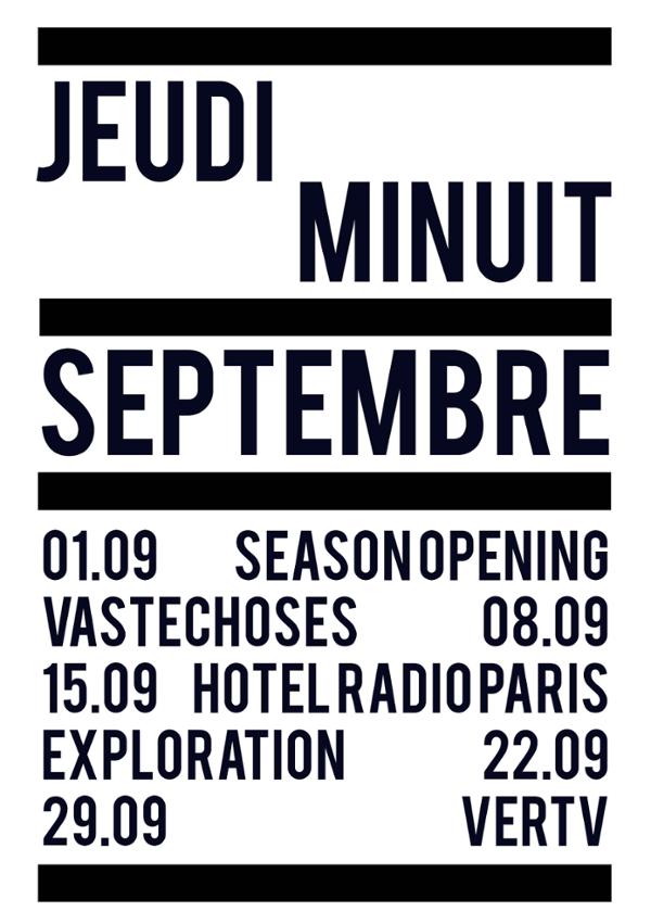 JEUDI MINUIT - Season Opening