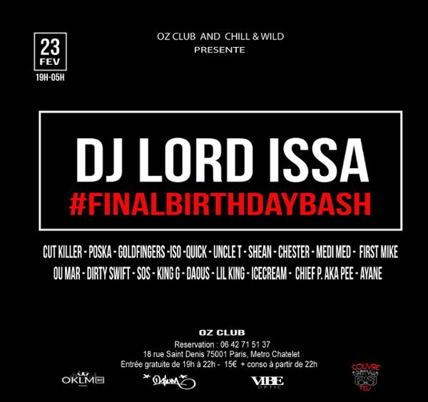 Final Bday Bash with Lord Issa • Cut Killer • Poska • Goldfinger