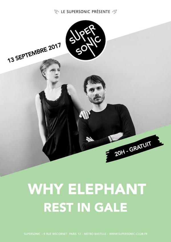 Why Elephant (Release Party) • Rest in Gale / Supersonic - Free
