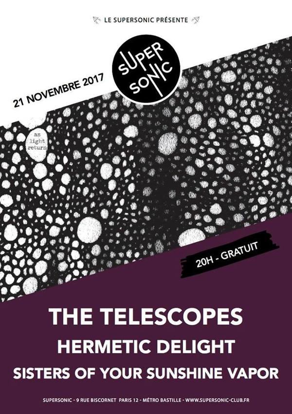 The Telescopes • Hermetic Delight • Sisters Of Your Sunshine Vapor / Supersonic - Free