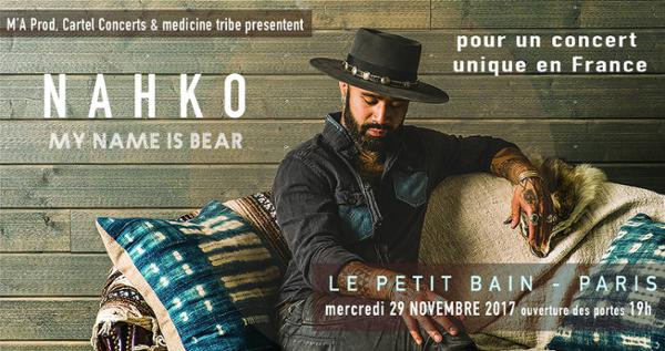 Nahko My Name is Bear en concert / Le Petit Bain Paris
