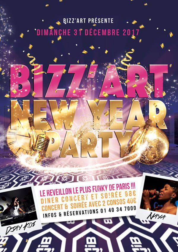 Bizz’Art New Year Party ! LE GRAND REVEILLON BIZZ’ART 2017 !
