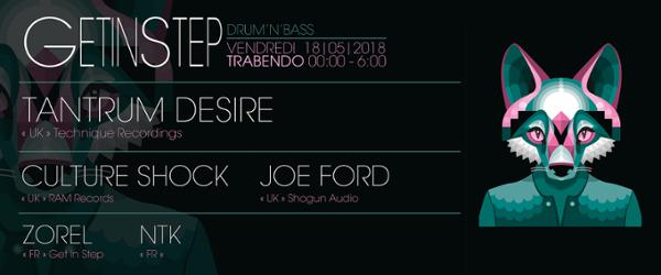 Get in Step : TANTRUM DESIRE + CULTURE SHOCK + JOE FORD & MORE.