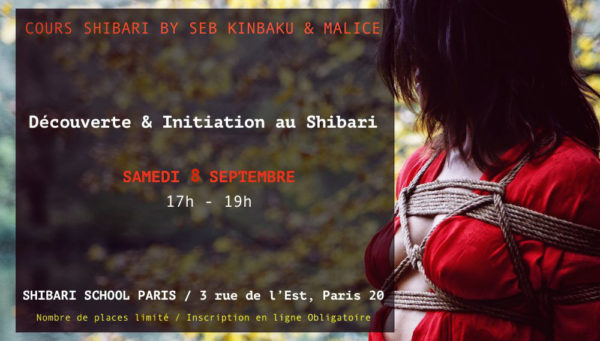 Découverte & Initiation au bondage Shibari avec Seb Kinbaku & Malice (Paris)