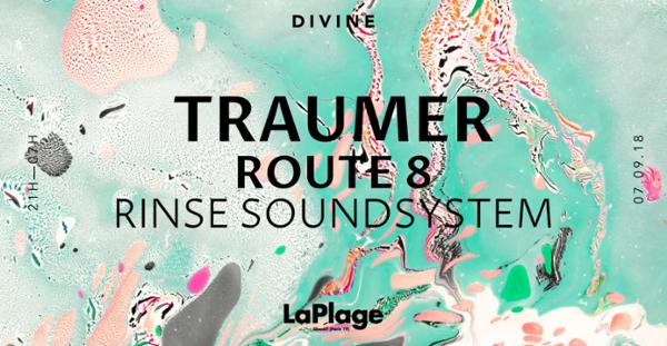 DIVINE — Traumer, Route 8 et Rinse Soundsystem
