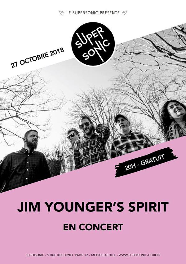 Jim Younger's Spirit en concert au Supersonic - Entrée gratuite
