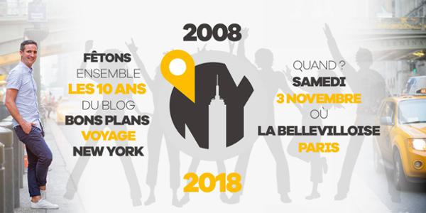 LA FÊTE DES 10 ANS DU BLOG "BONS PLANS VOYAGE NEW-YORK"