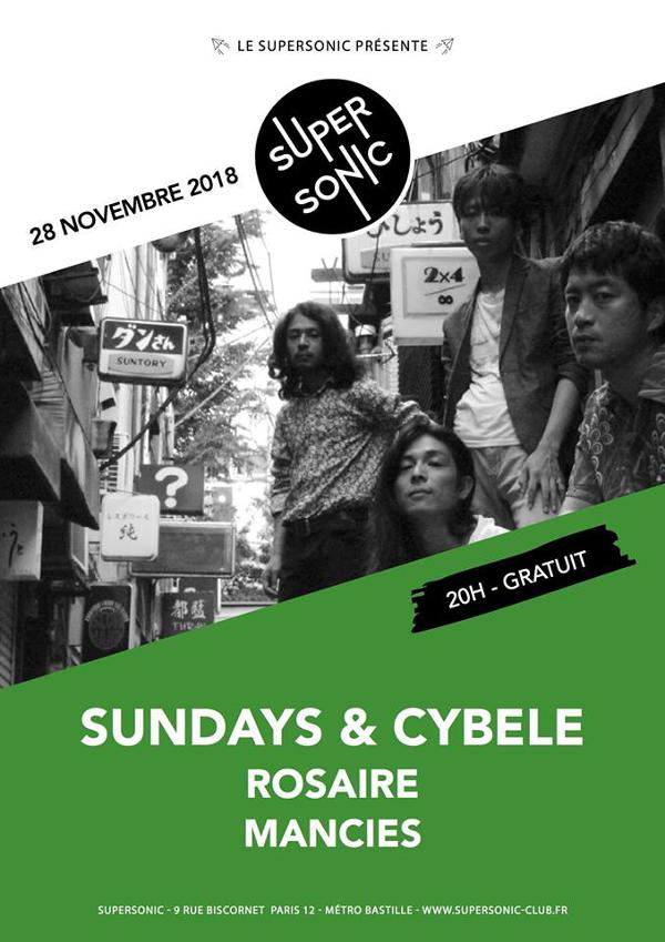 Sundays & Cybele • Rosaire • Mancies / Supersonic