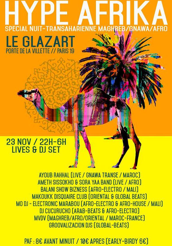 Hype Afrika spécial Nuit Trans-Saharienne Maghreb/Gnawa/Afro !