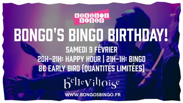 BONGO'S BINGO BIRTHDAY