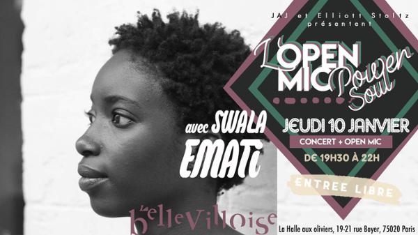 CAFE-CONCERT : OPEN MIC POWER SOUL FT. SWALA EMATI