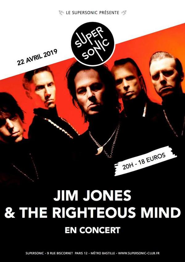 Jim Jones & The Righteous Mind au Supersonic • Concert évènement