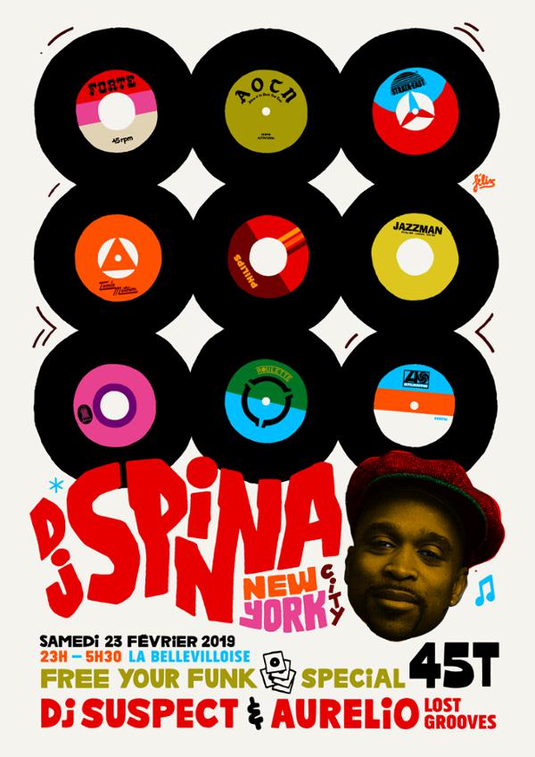 FREE YOUR FUNK SPECIAL 45 TOURS FT. DJ SPINNA