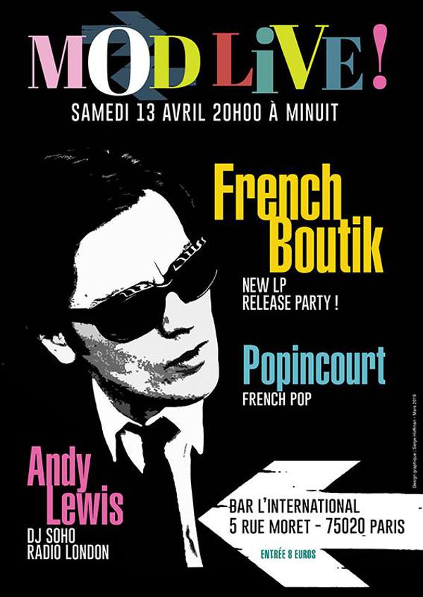 French Boutik,Popincourt,DJ Andy Lewis à L'International Paris