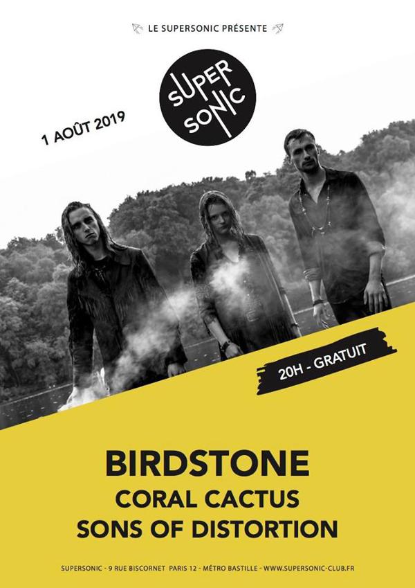 Birdstone • Coral Cactus • Sons of Distortion (Free entry)