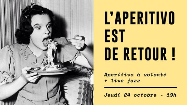 Le retour de l'Aperitivo & live jazz !