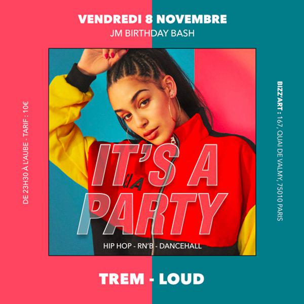 Soirée IT'S A PARTY. Hip Hop - RnB - Dancehall vendredi 8 novembre au BIZZ'ART