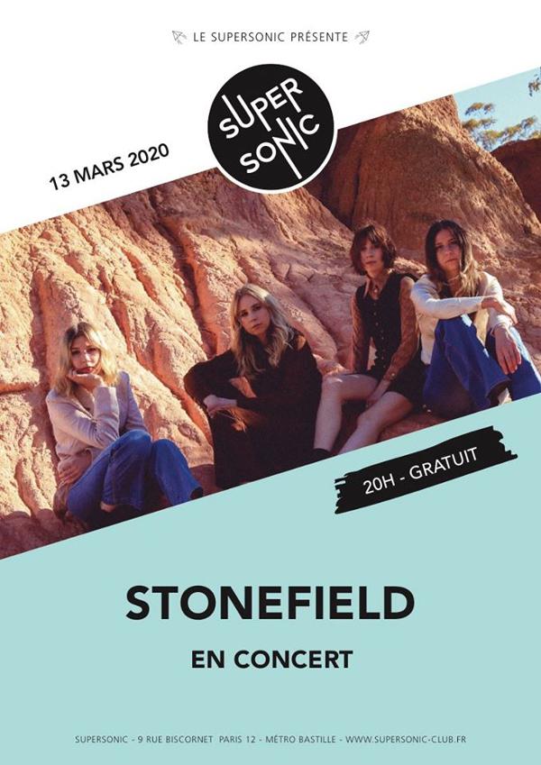 Stonefield (Flightless Records, AUS) en concert au Supersonic