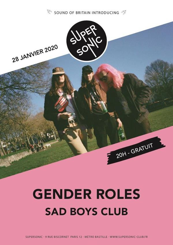 Gender Roles • Sad Boys Club / Supersonic (Free entry)