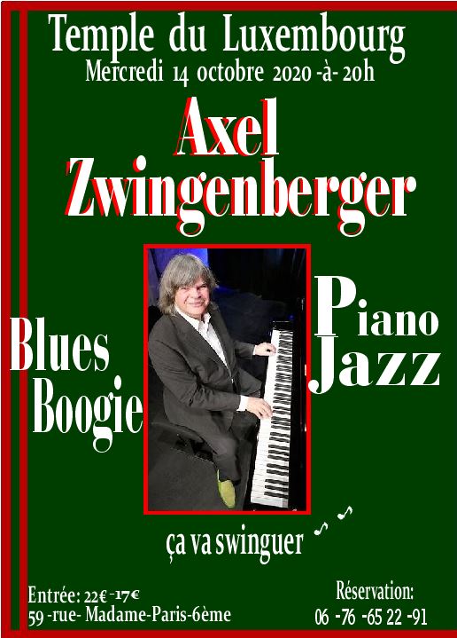 AXEL ZWINGENDERER concert annulé