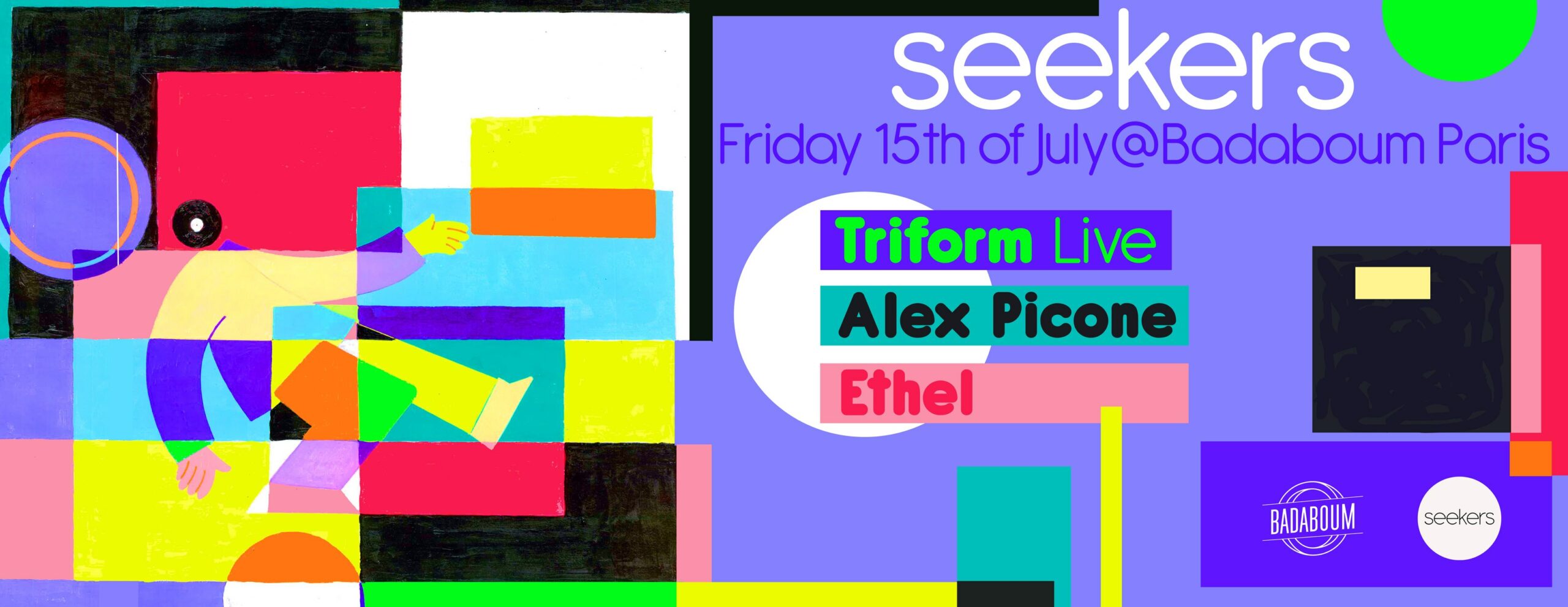 Seekers Club — Triform live (+) Alex Picone (+) Ethel