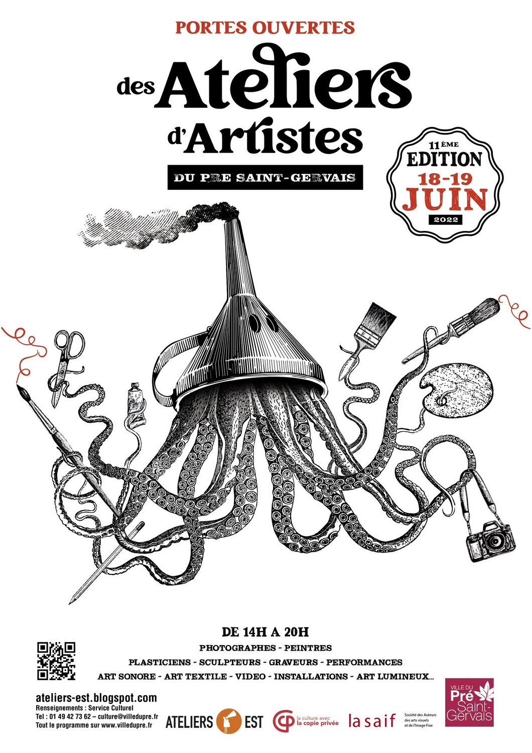 11e édition des Portes Ouvertes des Ateliers d’Artistes du Pré Saint-Gervais