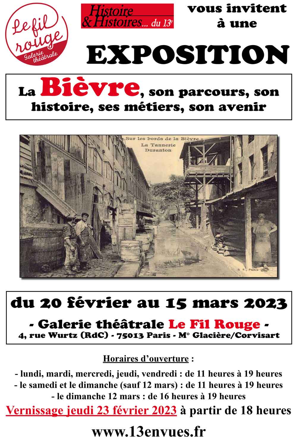 Exposition "La Bièvre, son parcours, son histoire, ses métiers, son avenir"