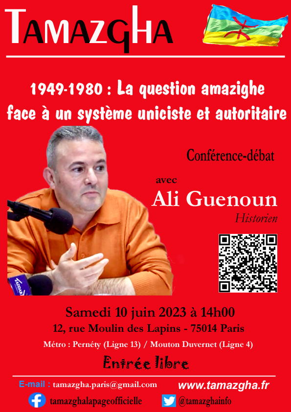 Conférence-débat : la question amazighe face à un système uniciste et autoritaire