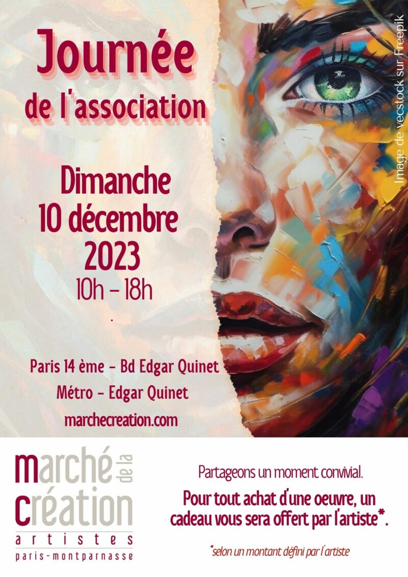 Journée de l'Association des artistes du marché de la création Paris-Montparnasse
