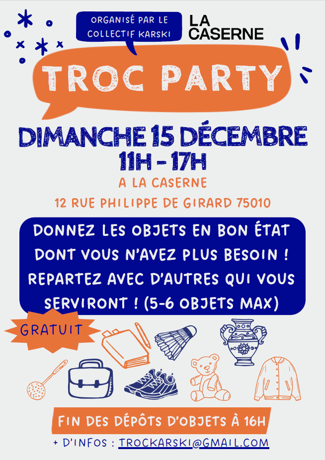 Troc Party à la Caserne