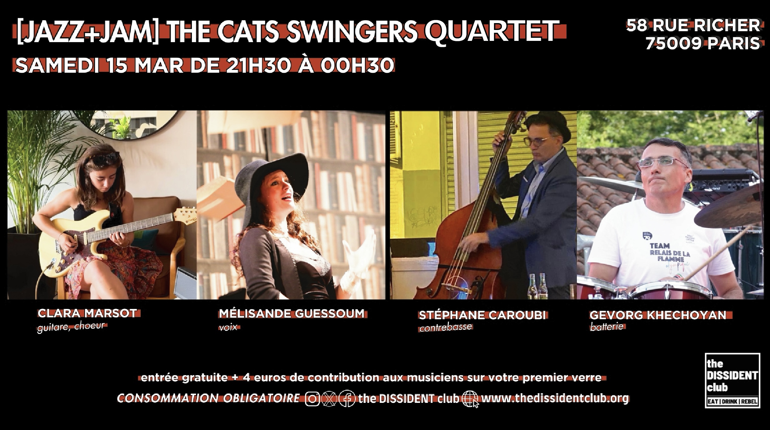 The cats swingers - Quartet - JAZZ + JAM