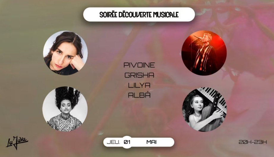 Soirée découverte musicale Albå / Lilya / Pivoine / Grisha