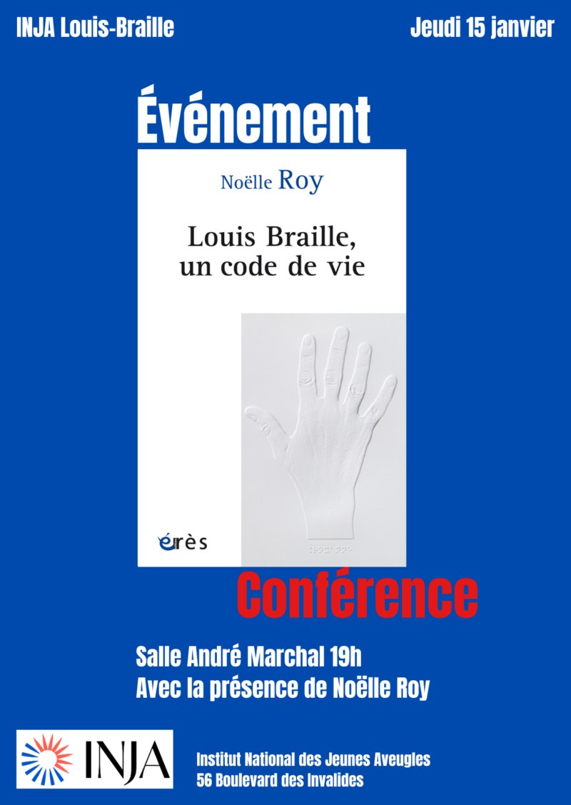 Conférence autour du livre "Louis Braille, un code de vie".