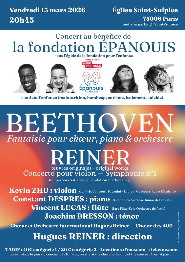 Concert au bénéfice de la Fondation Epanouis