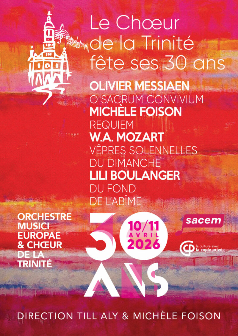 Le Choeur de la trinité en concert pour fêter ses trente ans ses trente ans